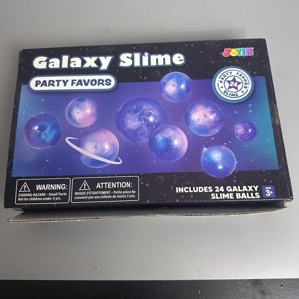 Joyin Galaxy Slime Party Favors 12 Count Purple Blue Stretchy Squishy Toy 16127